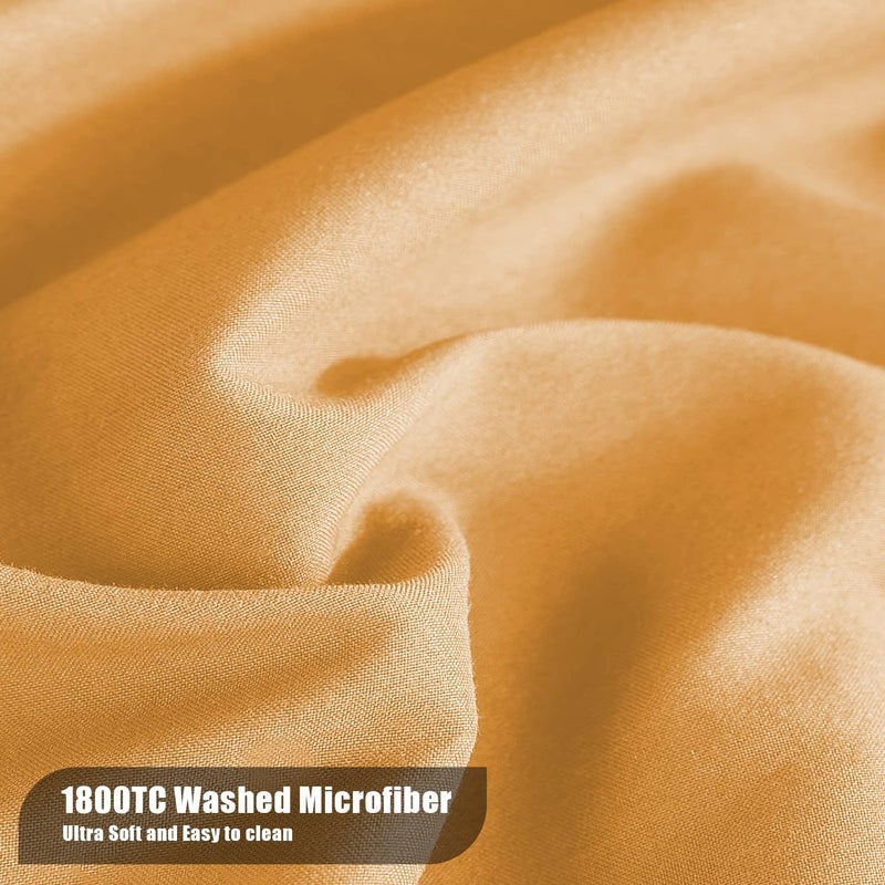MOONQUEEN 2-Pack Baby Fitted Crib Sheets - Soft Breathable Microfiber Toddler Nursery Sheet Set for Boys and Girls, Fits Standard Size Crib Mattress 28 x 52 x 8in, orangey - Image 2